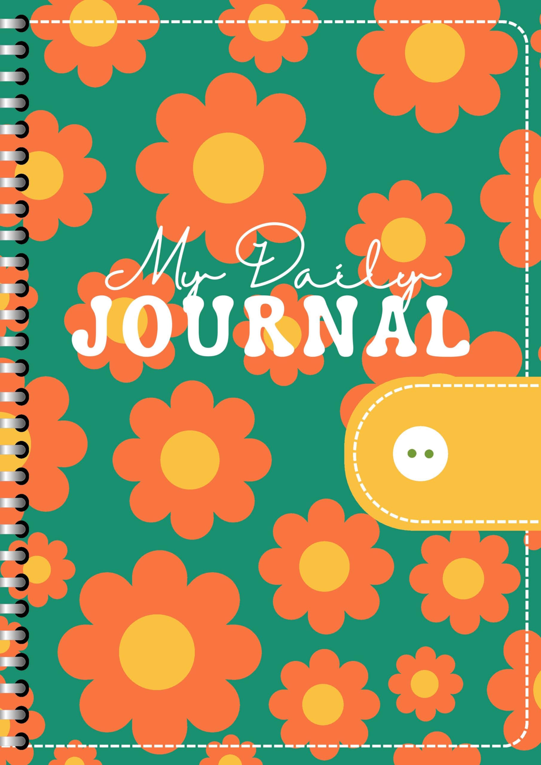 Handcrafted Floral Spiral Bound Cartridge Paper Doodle Diary Gift Sketch Book Doodle Diaries Journal, 21cm x 15cm, 60 Pages, 155gsm, Hard Cover