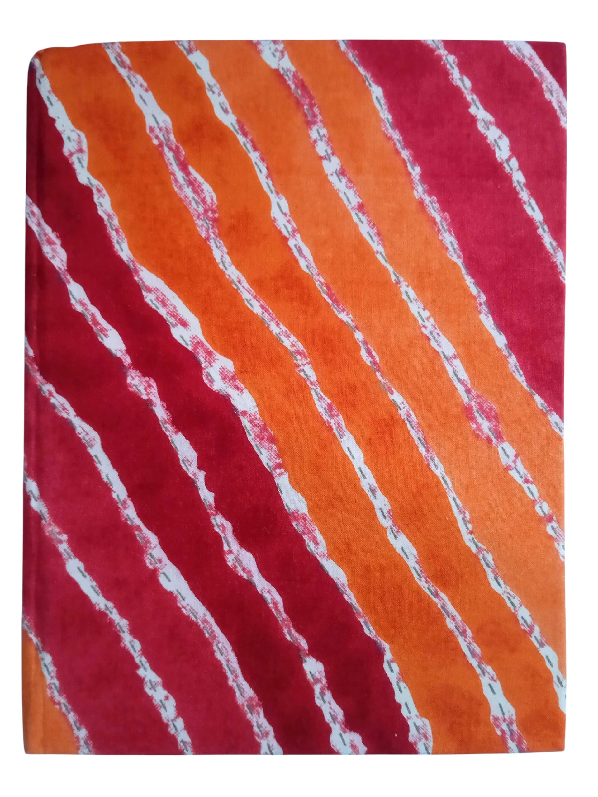 Handmade Fabric Hardbound Diary Notebook A5 | 200 Unruled Thick Pages | Handcrafted Sketchbook Journal | Portable Travel Diary Gift for Writing, Drawing, Artists, Students