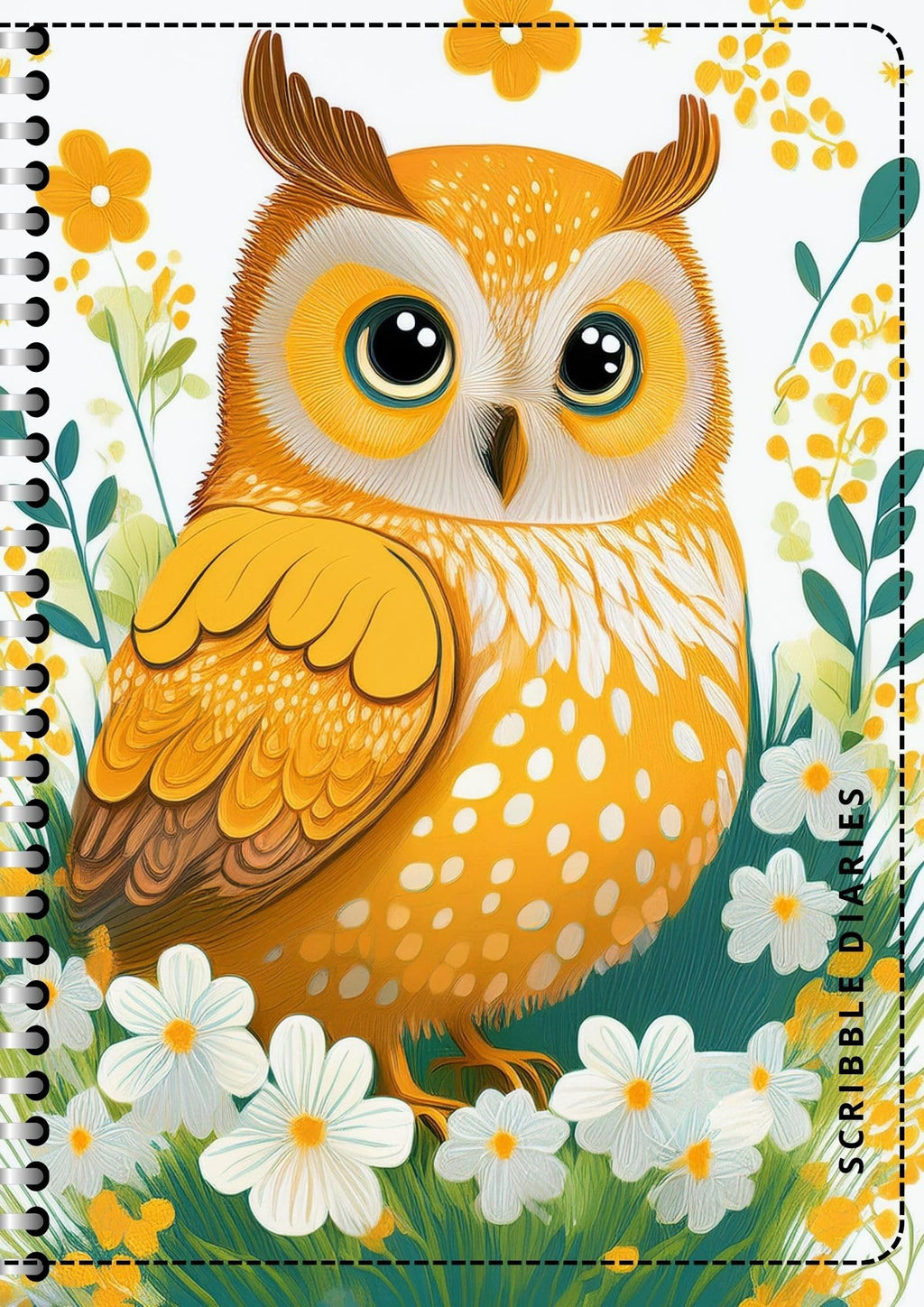 Handcrafted Print Spiral Bound Cartridge Paper Doodle Diary Gift Sketch Book drawing book Doodle Diaries Journal, Hard Cover print SP25