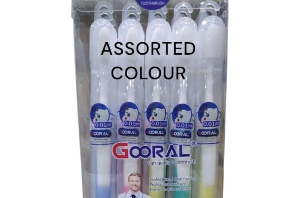 Ultra Soft Toothbrush with 0.01mm Bristles | 2600+ Bristles | Pack of 5 Brushes | Vibrant Colors | Includes Reusable Travel Case | Gentle Gum Care for Sensitive Teeth