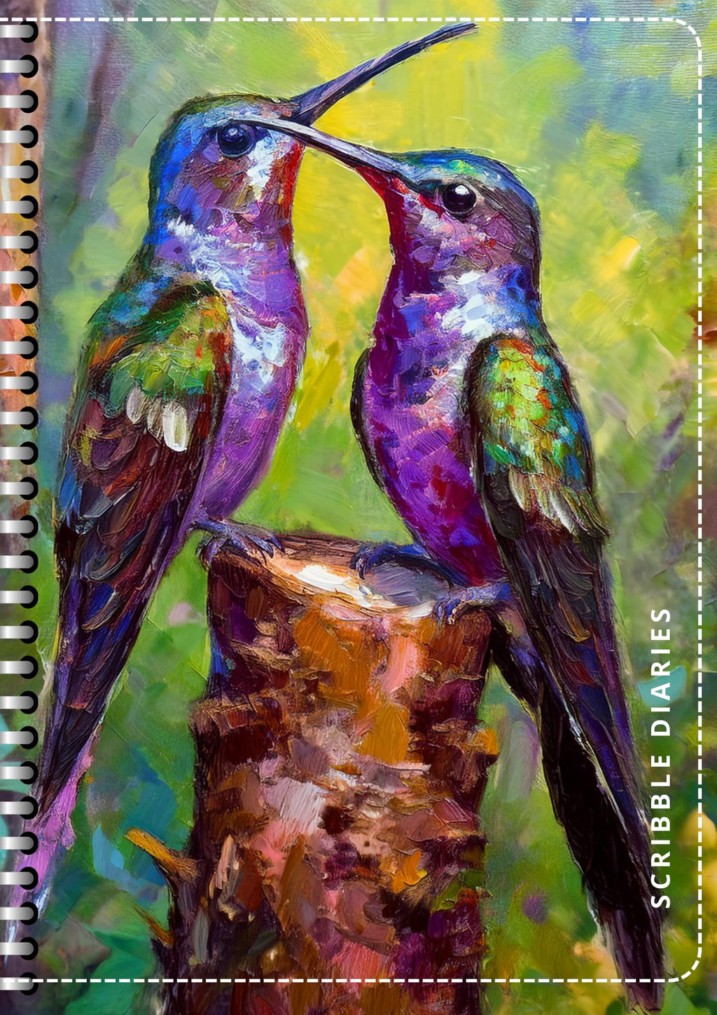 Handcrafted Print Spiral Bound Cartridge Paper Doodle Diary Gift Sketch Book drawing book Doodle Diaries Journal, Hard Cover print nd01