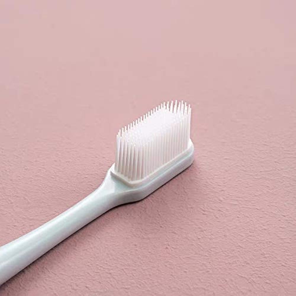 Combo Pack of 2 Extra Soft Silicone Toothbrush (0.01mm Bristles, 2600+ Ultra-Soft Bristles, Gentle Gum Care, Safety Case) + 1 Stainless Steel Tongue Cleaner for Oral Hygiene