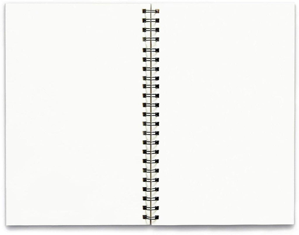 Handcrafted Print Spiral Bound Cartridge Paper Doodle Diary Gift Sketch Book drawing book Doodle Diaries Journal, Hard Cover