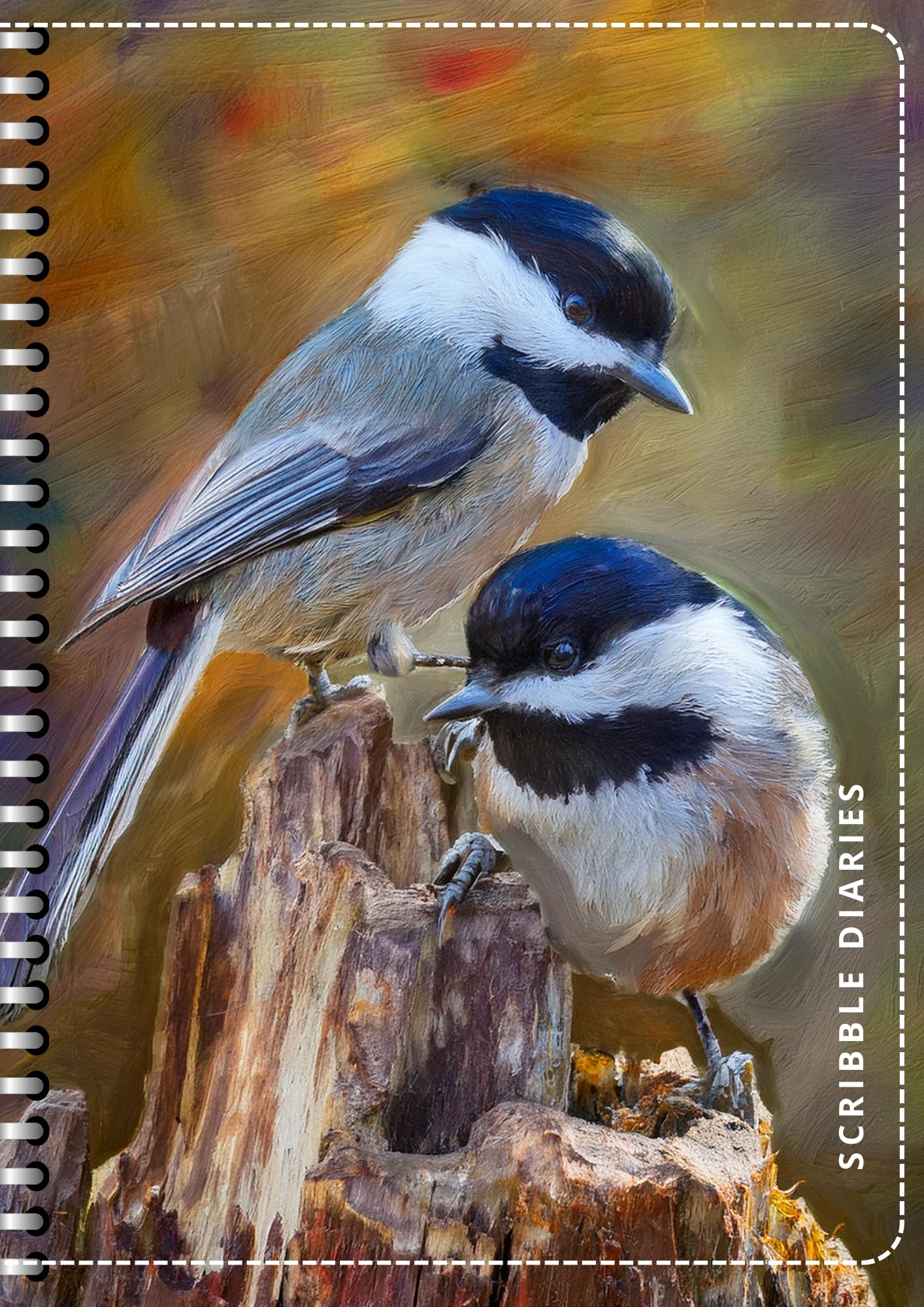 Handcrafted Print Spiral Bound Cartridge Paper Doodle Diary Gift Sketch Book drawing book Doodle Diaries Journal, Hard Cover print nd06