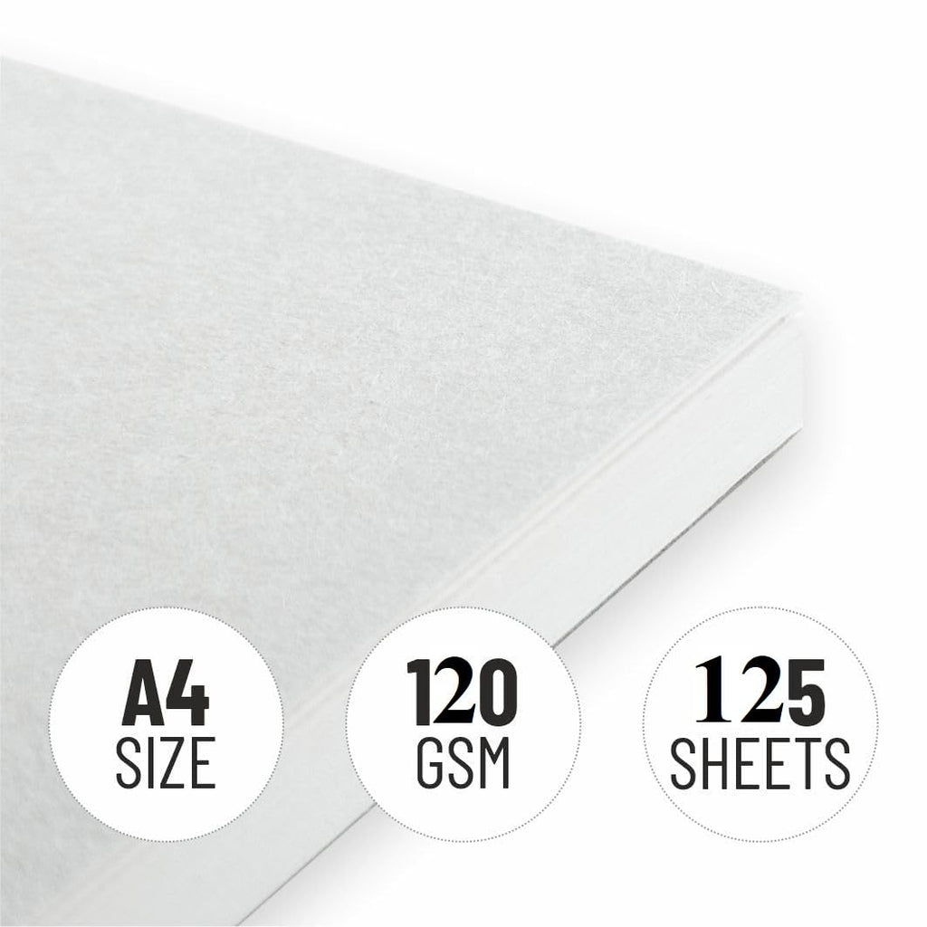 Handcrafted A4 Spiral Bound Notebook Sketchbook Journal, 21cm x 15cm A5, 250 Pages, 120 gsm Thick Cartridge Paper, Hard Cover with Ganesh Ji Print