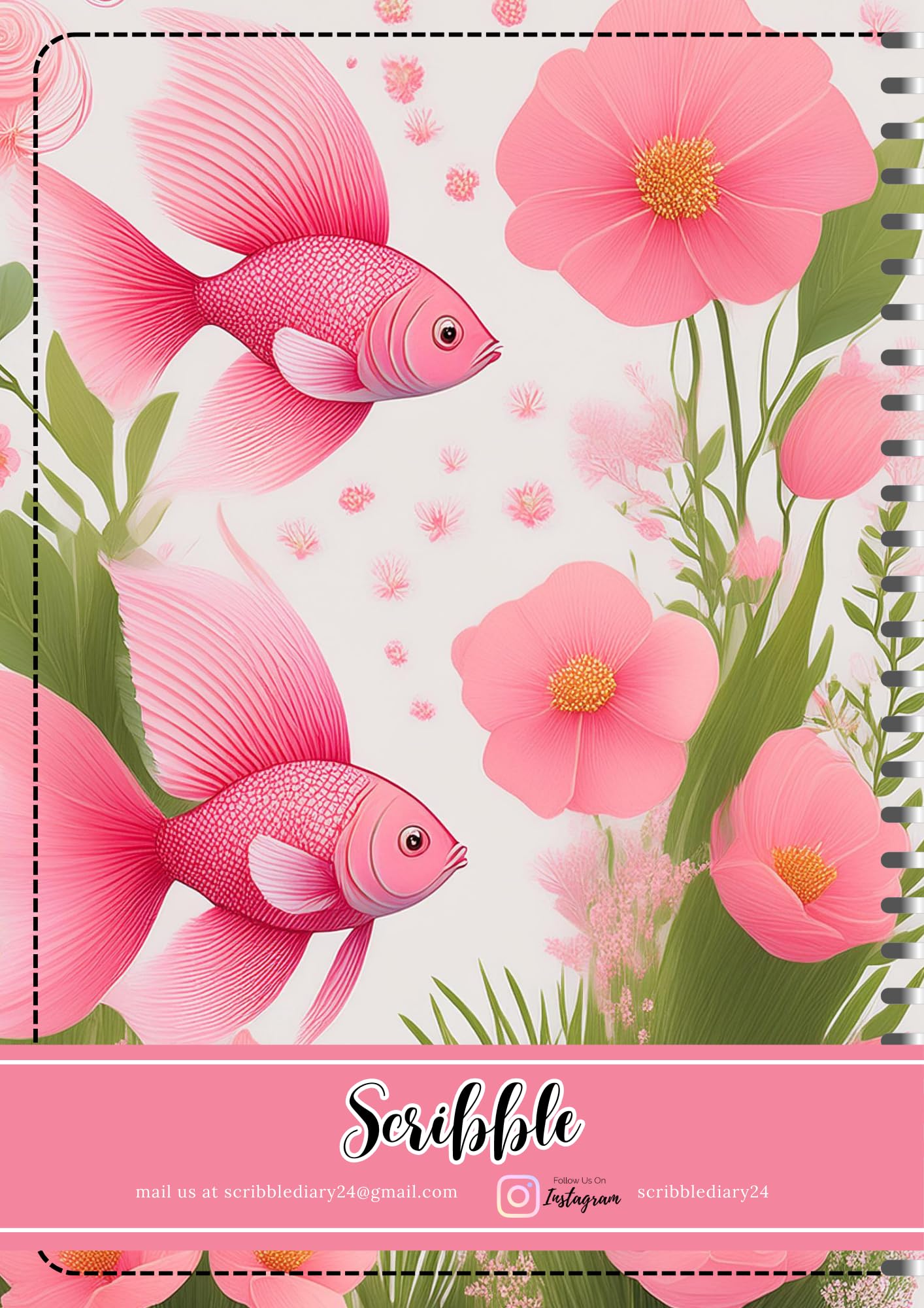 Handcrafted Print Spiral Bound Cartridge Paper Doodle Diary Gift Sketch Book drawing book Doodle Diaries Journal, Hard Cover