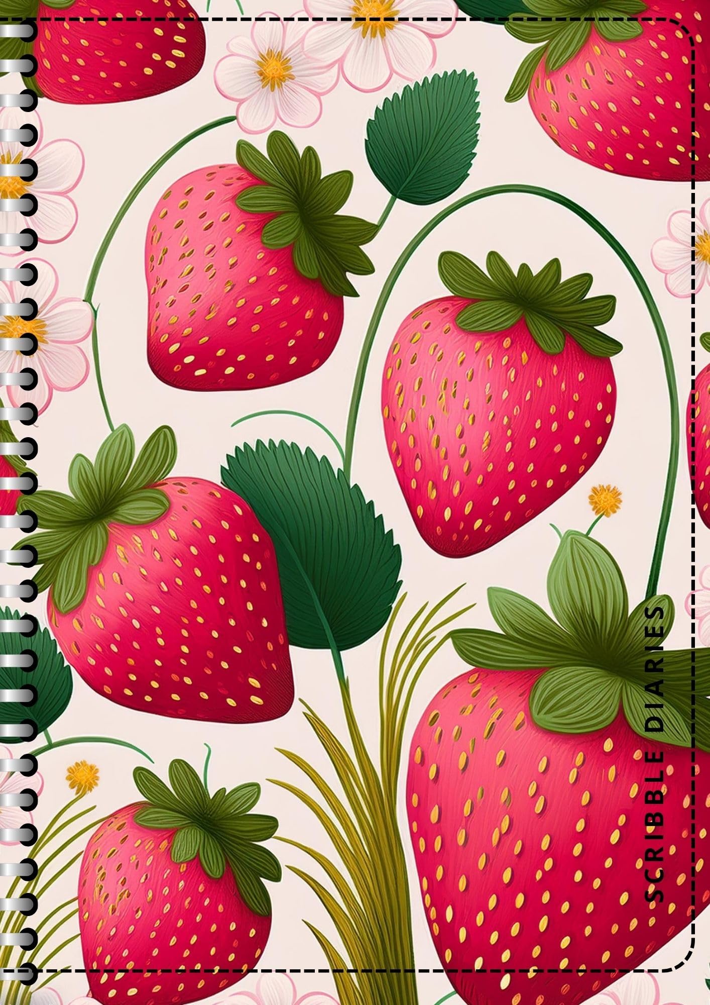 Handcrafted Print Spiral Bound Cartridge Paper Doodle Diary Gift Sketch Book drawing book Doodle Diaries Journal, Hard Cover print SP29