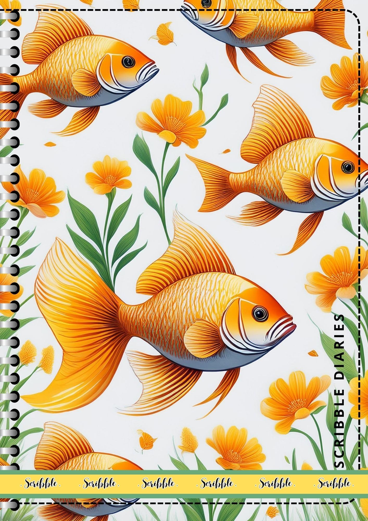 Handcrafted Print Spiral Bound Cartridge Paper Doodle Diary Gift Sketch Book drawing book Doodle Diaries Journal, Hard Cover print SP23