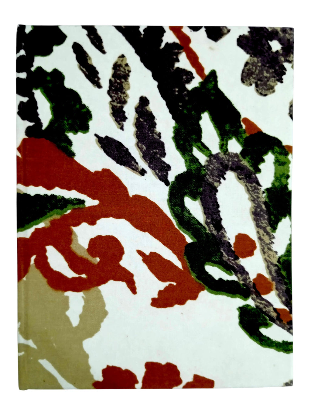 Brown Handmade Fabric Hardbound Diary Notebook A5 | 200 Unruled Thick Pages | Handcrafted Sketchbook Journal | Portable Travel Diary Gift for Writing, Drawing, Artists, Students