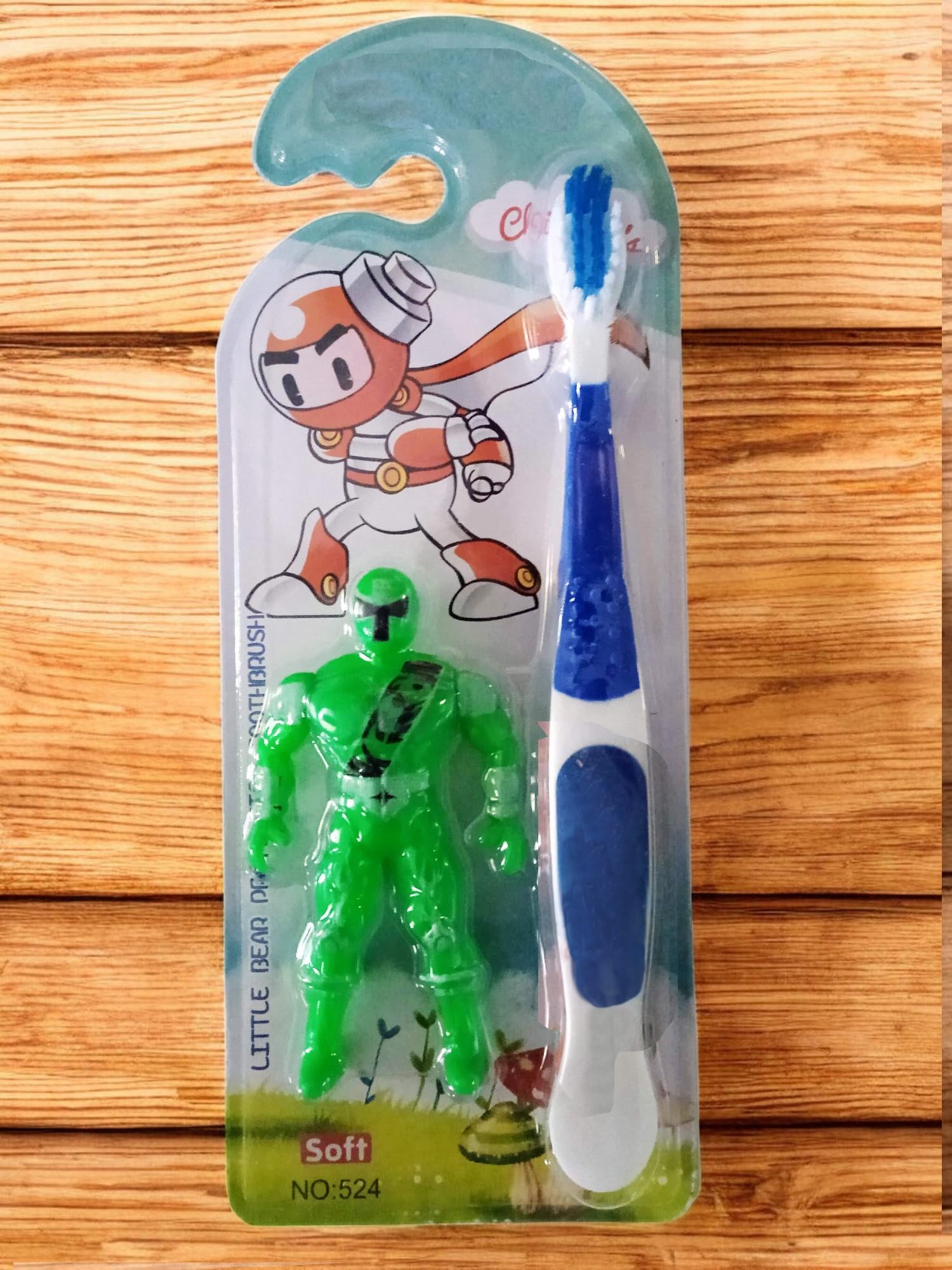Extra Soft Silicone Toothbrush for Baby Kids with Ultra-Soft Bristles, Gentle Gum Care, Includes Plastic Interactive Green superhero Toy for Fun (Green, Kids)
