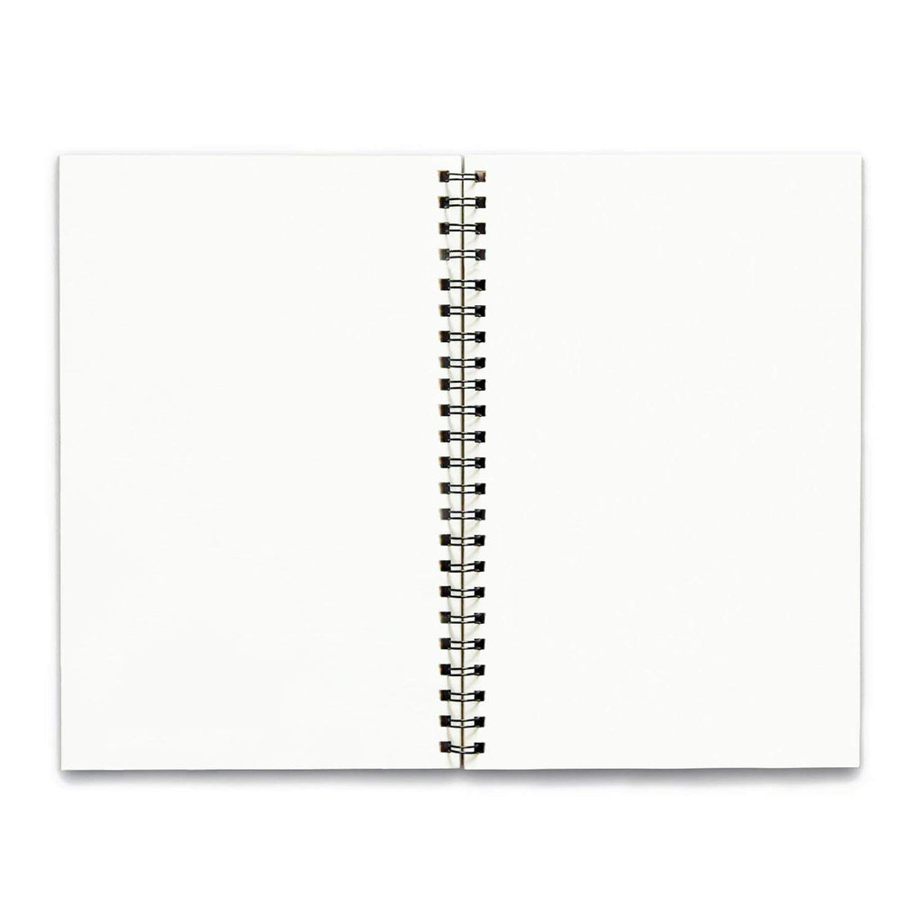 Handcrafted Lotus Spiral Bound Cartridge Paper Doodle Diary Gift Sketch Book Doodle Diaries Journal, 21cm x 15cm, 60 Pages, 155gsm, Hard Cover