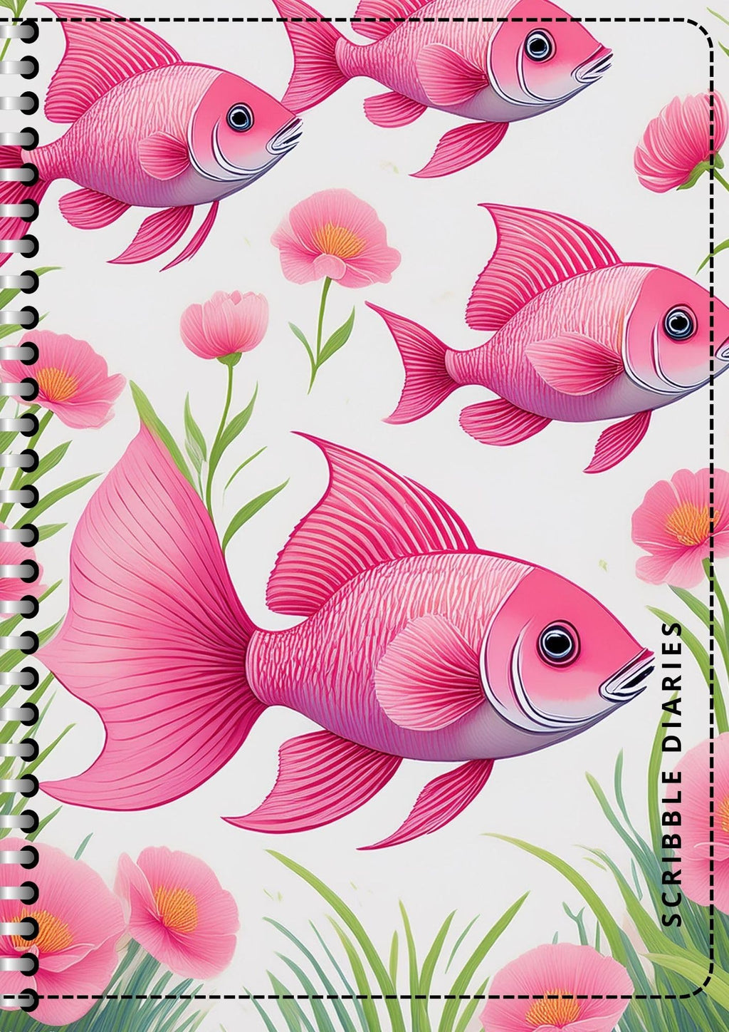 Handcrafted Print Spiral Bound Cartridge Paper Doodle Diary Gift Sketch Book drawing book Doodle Diaries Journal, Hard Cover print SP30