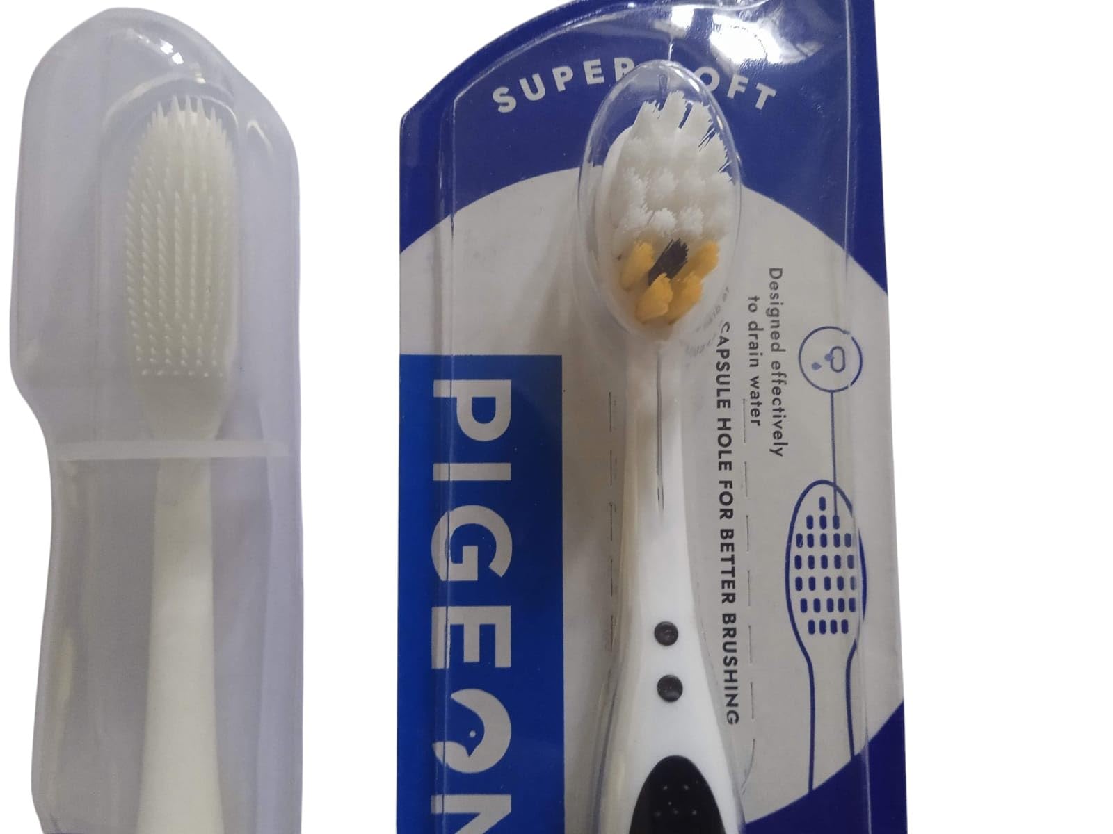 2PC Ultra-Soft Silicone Toothbrush Set for Kids and Adults – with 0.01 mm Bristles, Over 2600 Ultra-Soft Brushes, Includes Safety Plastic Case for Hygienic Storage, and Extra Soft Adult Toothbrush with Storage Case for Cleanliness and Protection