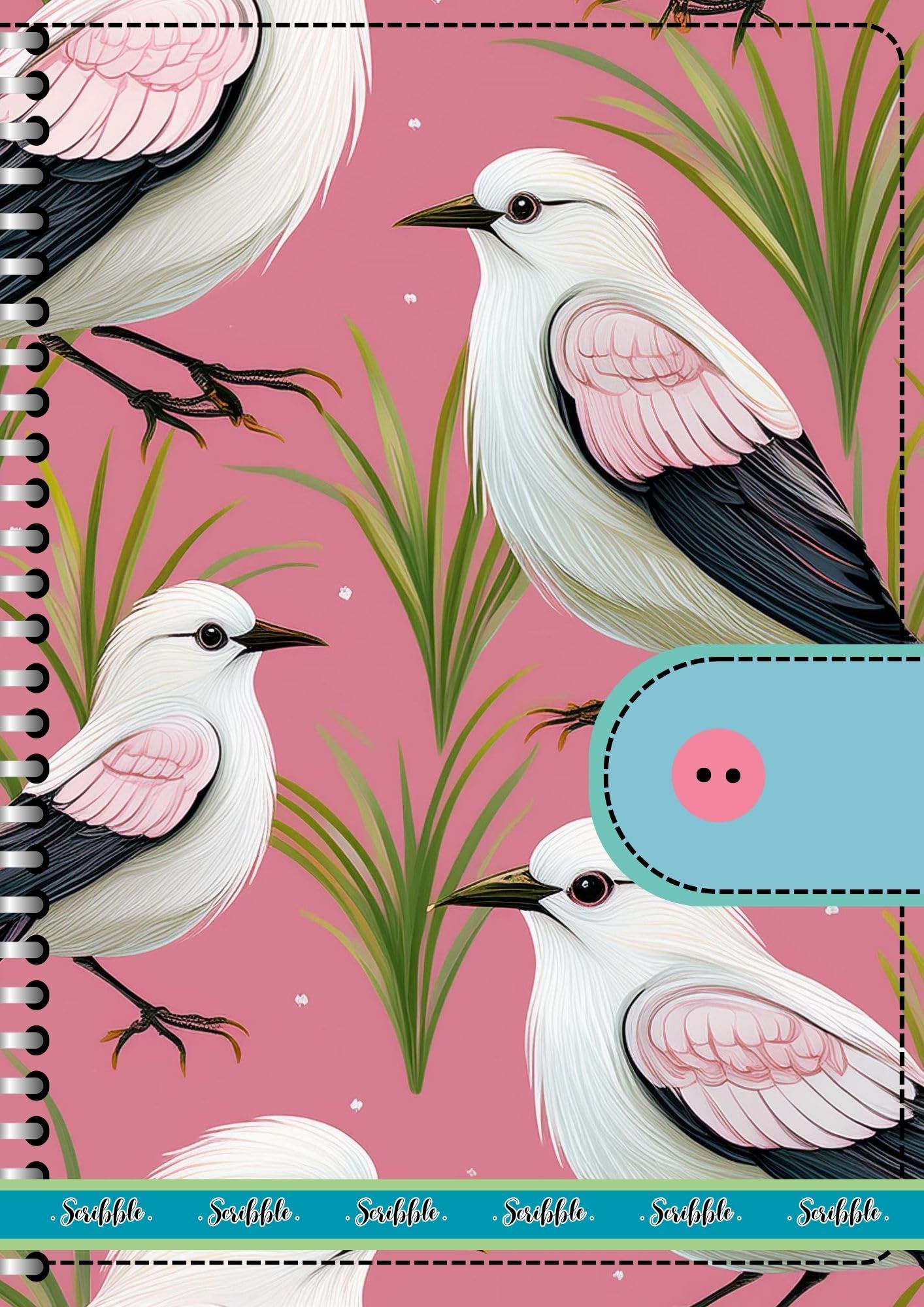 Handcrafted Print Spiral Bound Cartridge Paper Doodle Diary Gift Sketch Book drawing book Doodle Diaries Journal, Hard Cover print SP22