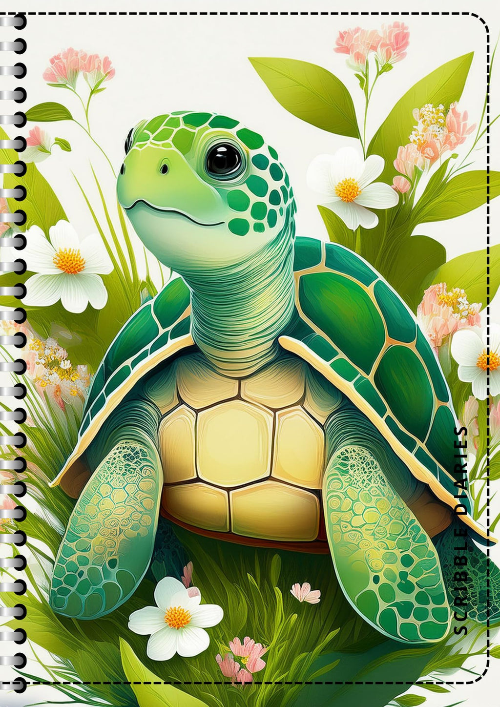 Handcrafted Print Spiral Bound Cartridge Paper Doodle Diary Gift Sketch Book drawing book Doodle Diaries Journal, Hard Cover