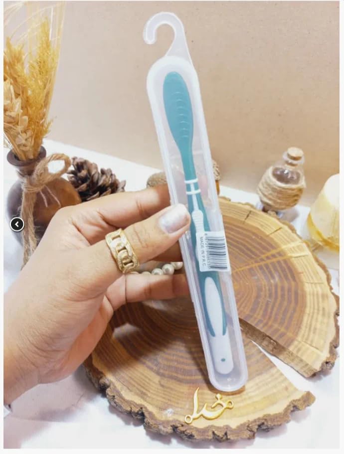 Ultra Soft Toothbrush with 0.01mm Bristles | 2600+ Bristles | Pack of 5 Brushes | Vibrant Colors | Includes Reusable Travel Case | Gentle Gum Care for Sensitive Teeth