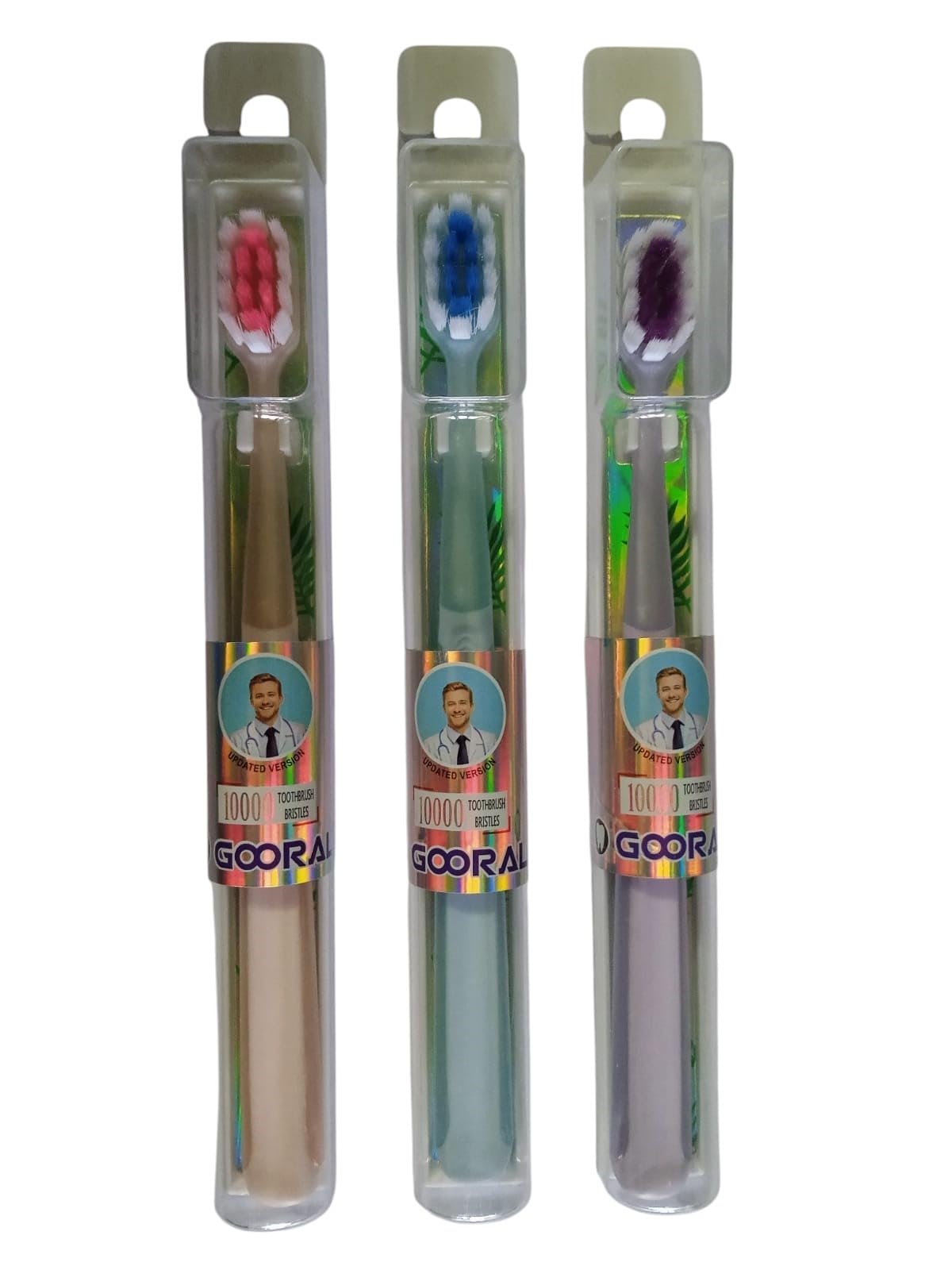 10,000+ Ultra Soft Micro Nano Bristle Toothbrush – Extra Soft for Adults, Kids & Braces – 0.15mm Gentle Gum Care – Ideal for Sensitive Teeth – With Hygienic Reusable Travel Case