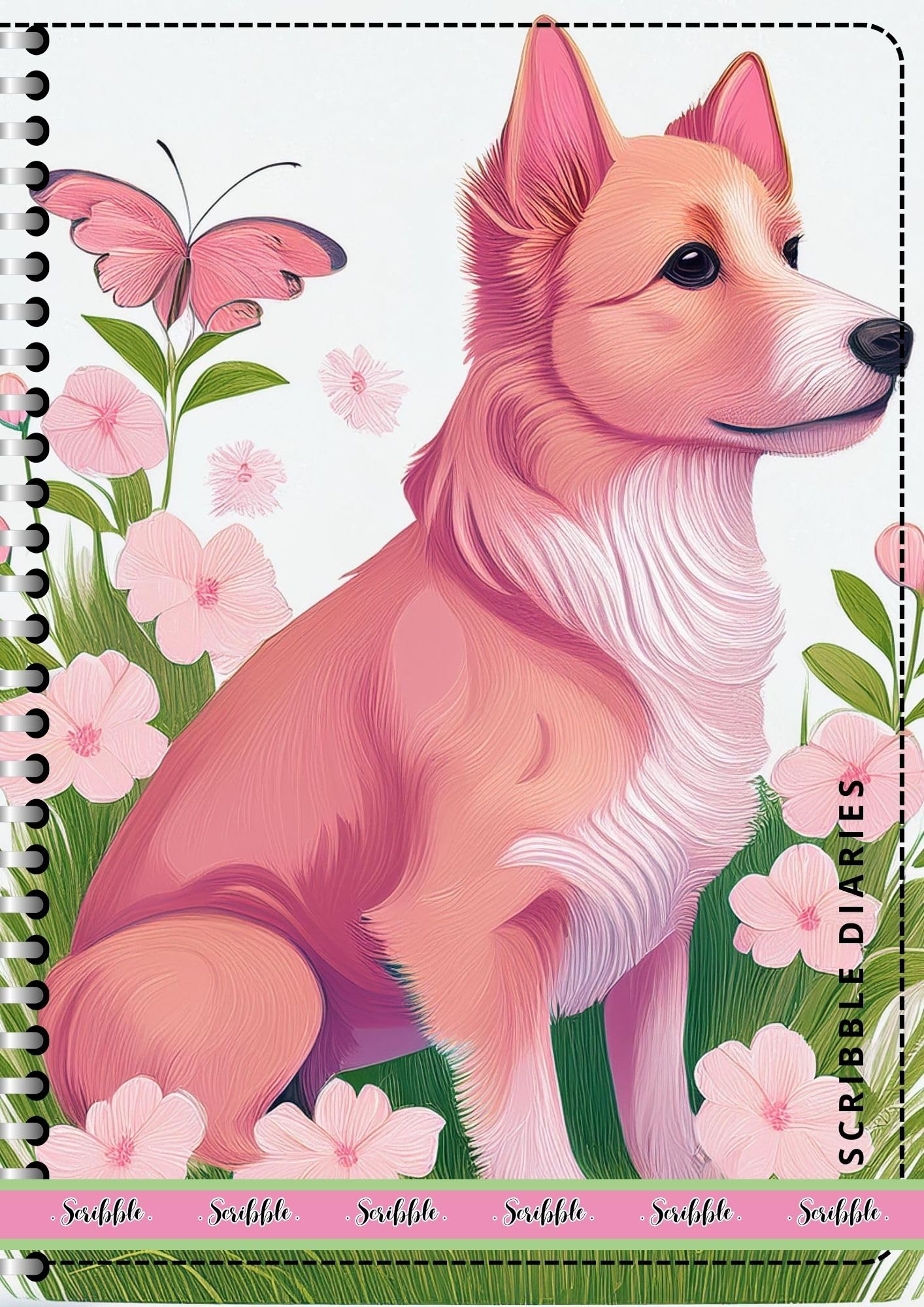 Handcrafted Print Spiral Bound Cartridge Paper Doodle Diary Gift Sketch Book drawing book Doodle Diaries Journal, Hard Cover print SP12