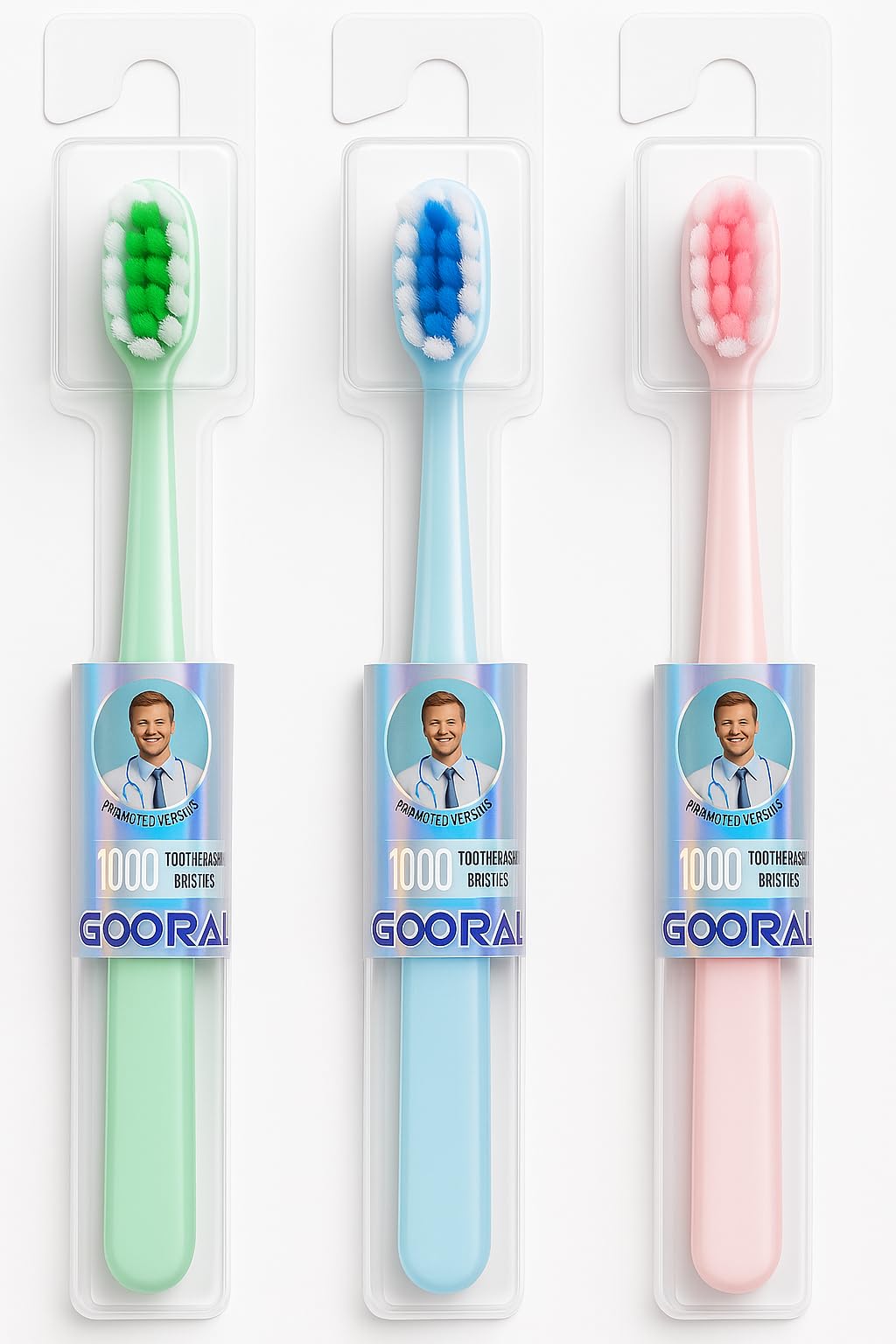 Extra Soft Silicone Toothbrush for Kids & Adults with 0.15 mm Bristles, Over 10,000 Ultra-Soft Bristles for Gentle Gum Care, Includes Safety Plastic Case for Hygienic Storage