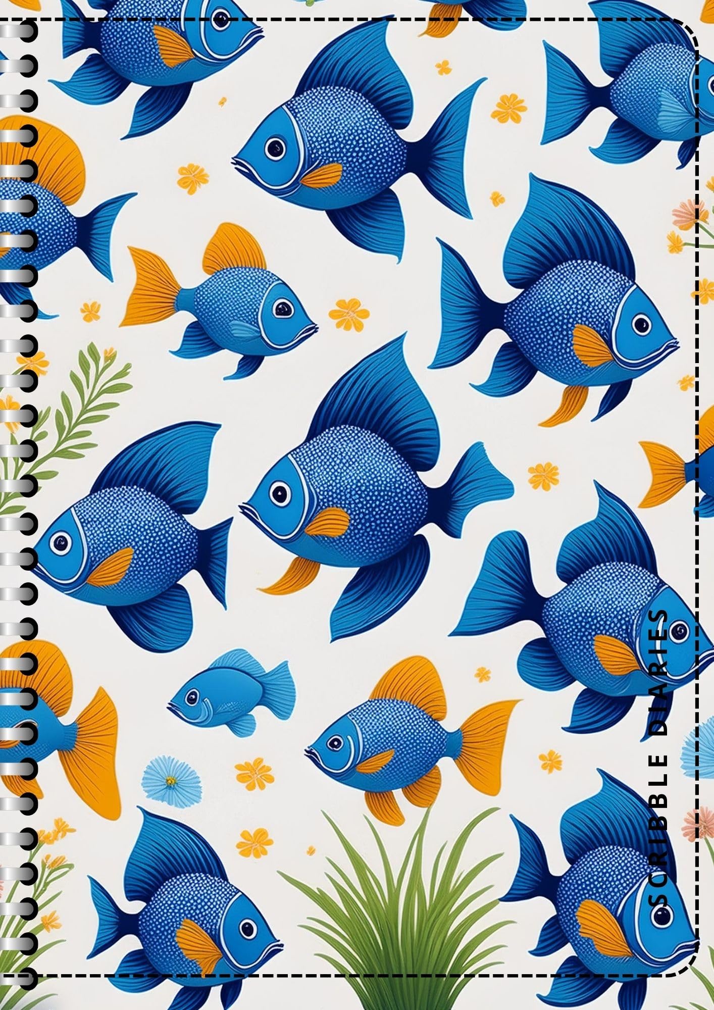 Handcrafted Print Spiral Bound Cartridge Paper Doodle Diary Gift Sketch Book drawing book Doodle Diaries Journal, Hard Cover print SP21