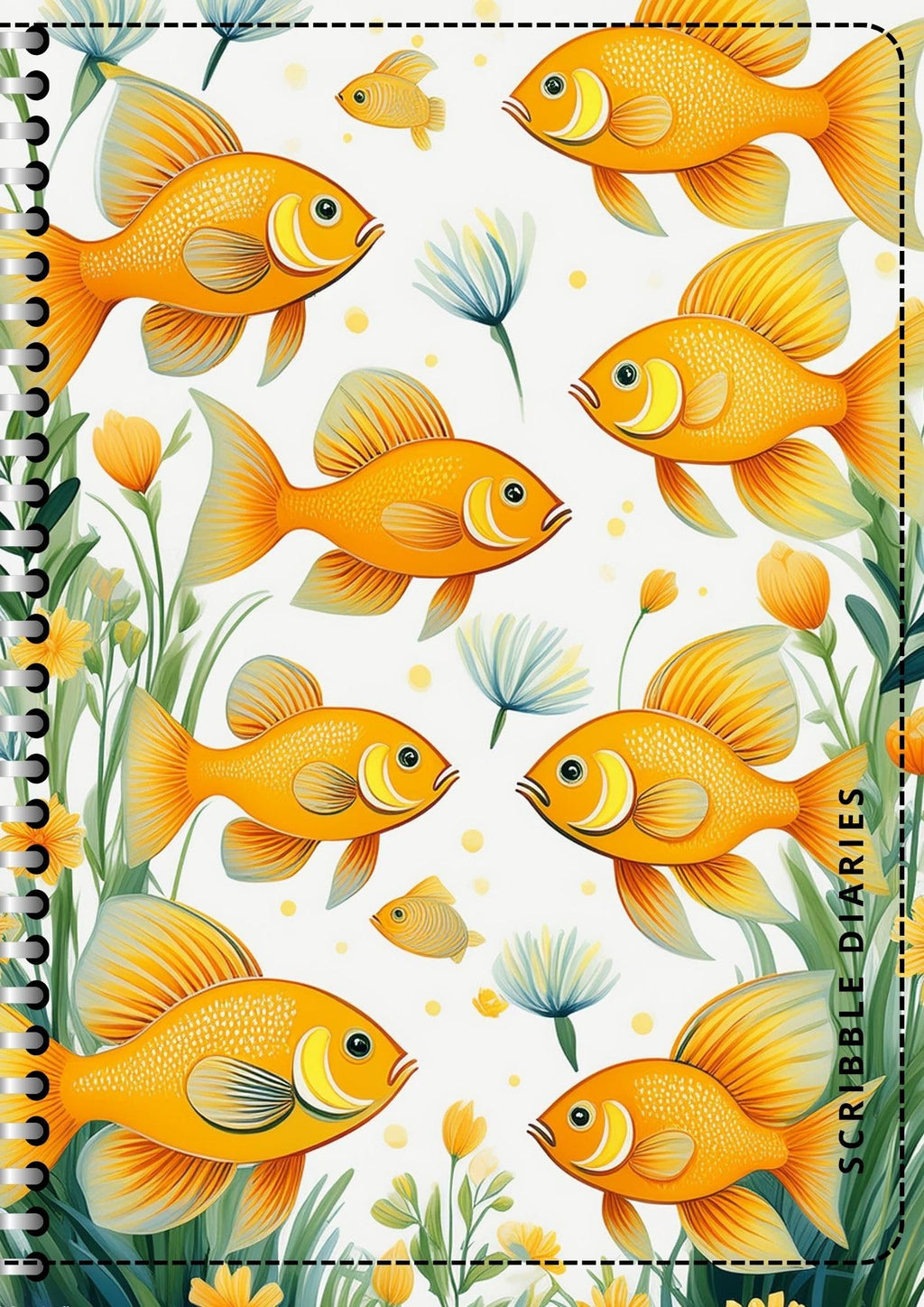 Handcrafted Print Spiral Bound Cartridge Paper Doodle Diary Gift Sketch Book drawing book Doodle Diaries Journal, Hard Cover print SP27