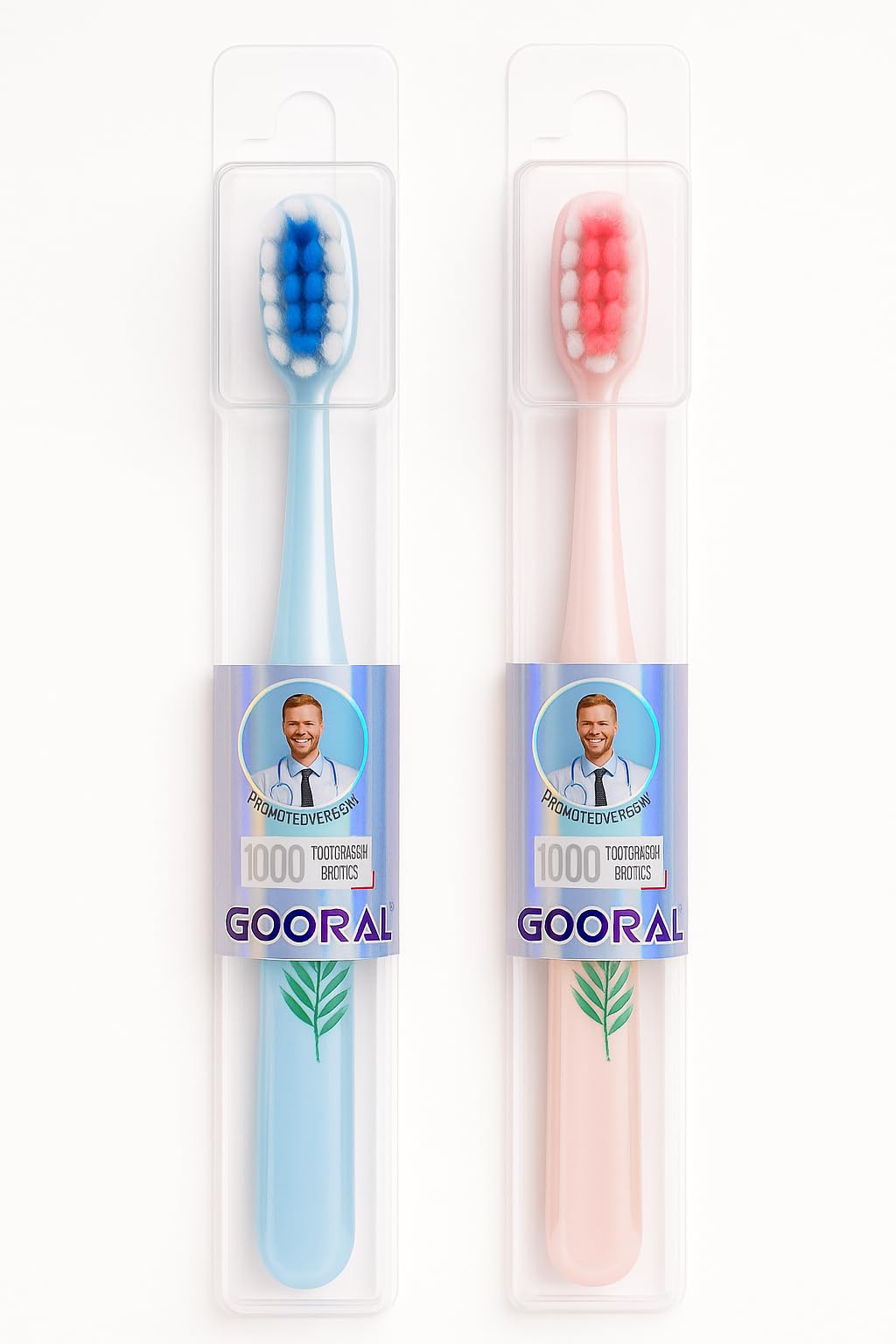 Extra Soft Silicone Toothbrush for Kids & Adults with 0.15 mm Bristles, Over 10,000 Ultra-Soft Bristles for Gentle Gum Care, Includes Safety Plastic Case for Hygienic Storage