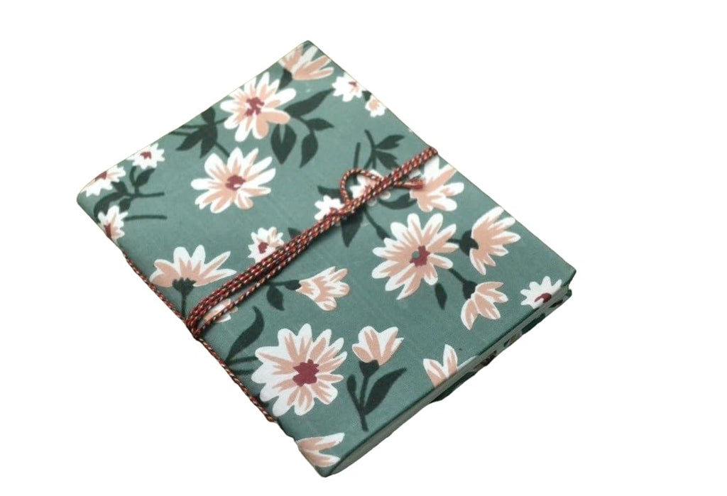 Doodle Diary Notebook Fabric Stitched Gift sketchbook journal A5 Diaries Unruled Thick 200 Pages Handcrafted