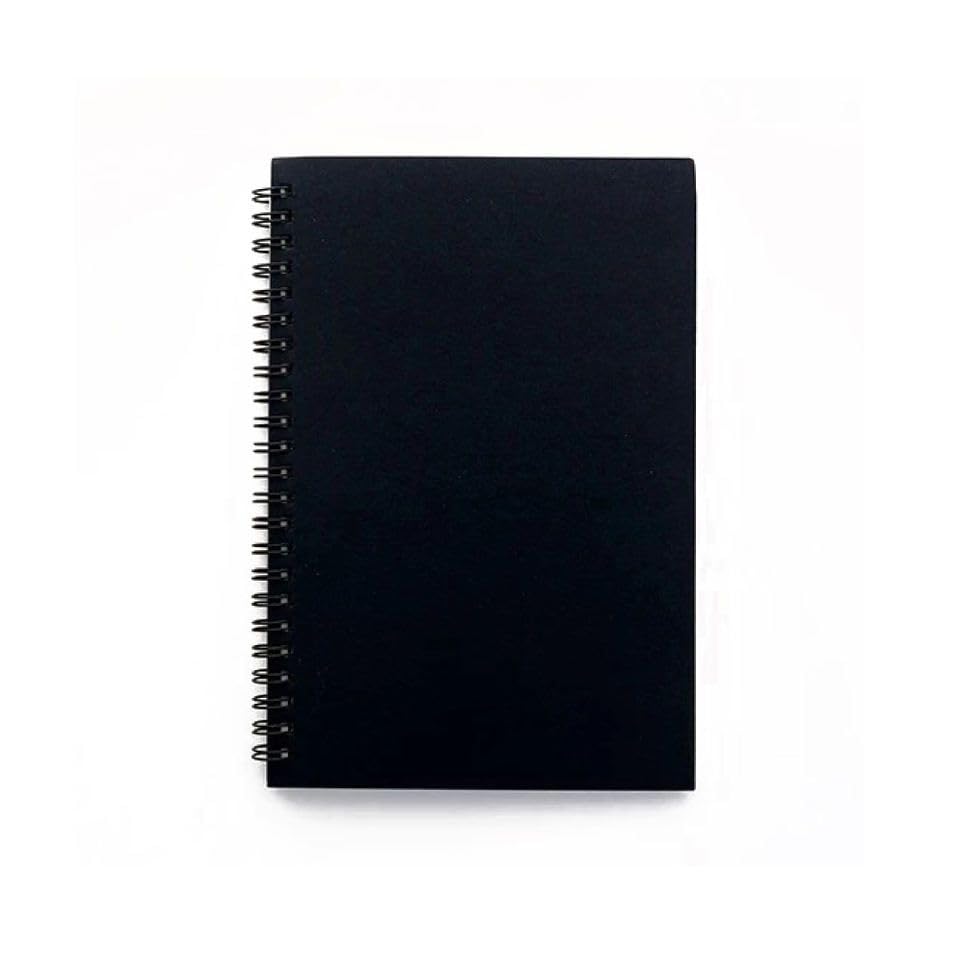 Handcrafted Spiral Bound Cartridge Paper Doodle Diary Gift Sketch Book Doodle Diaries Journal, 21cm x 15cm, A5, 60 Pages, 155gsm, Hard Cover Spiral Notebook Student Small Study Book Spiral Notebook Office Simple Working Book Diary