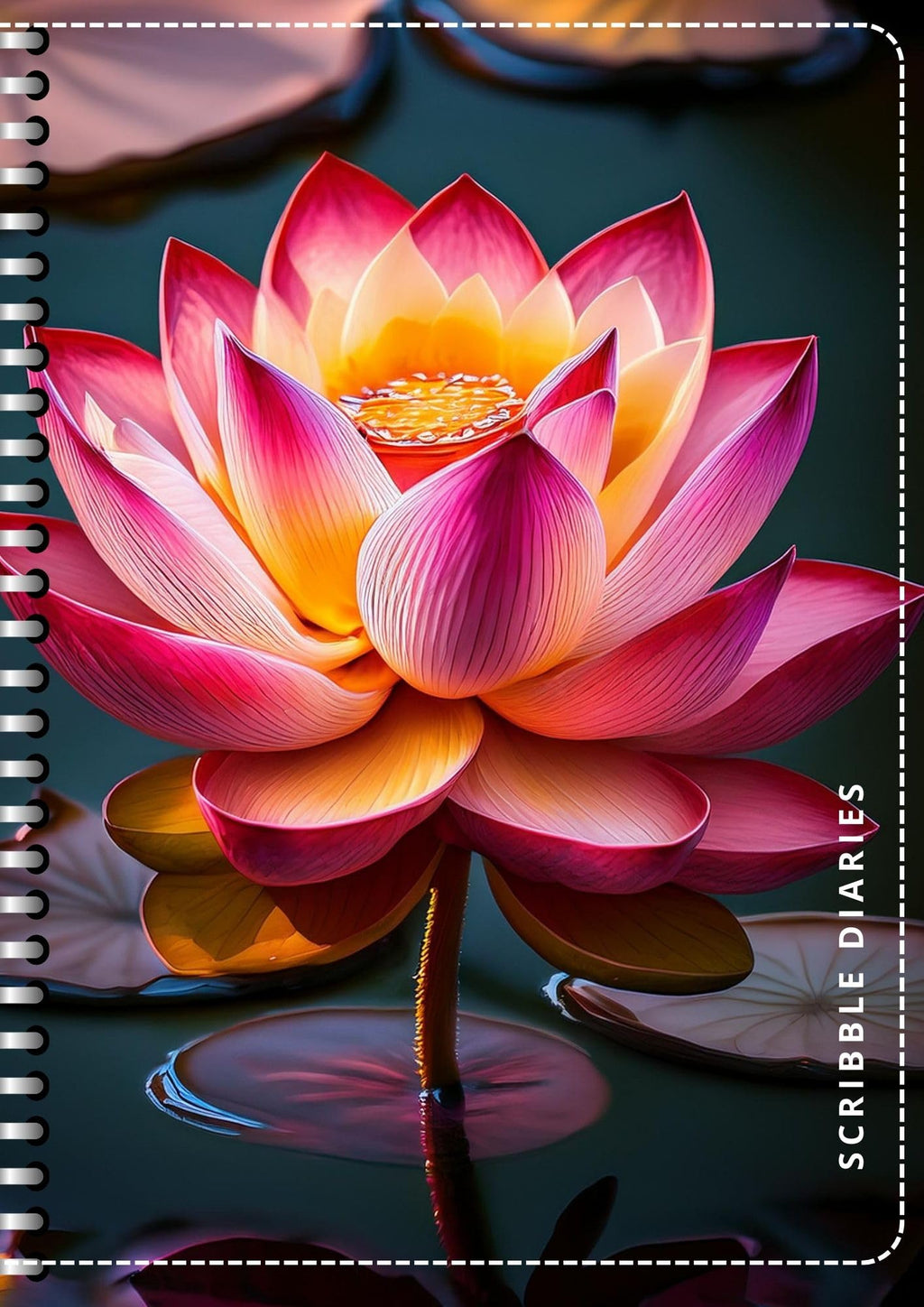 Handcrafted Print Spiral Bound Cartridge Paper Doodle Diary Gift Sketch Book drawing book Doodle Diaries Journal, Hard Cover print SP33