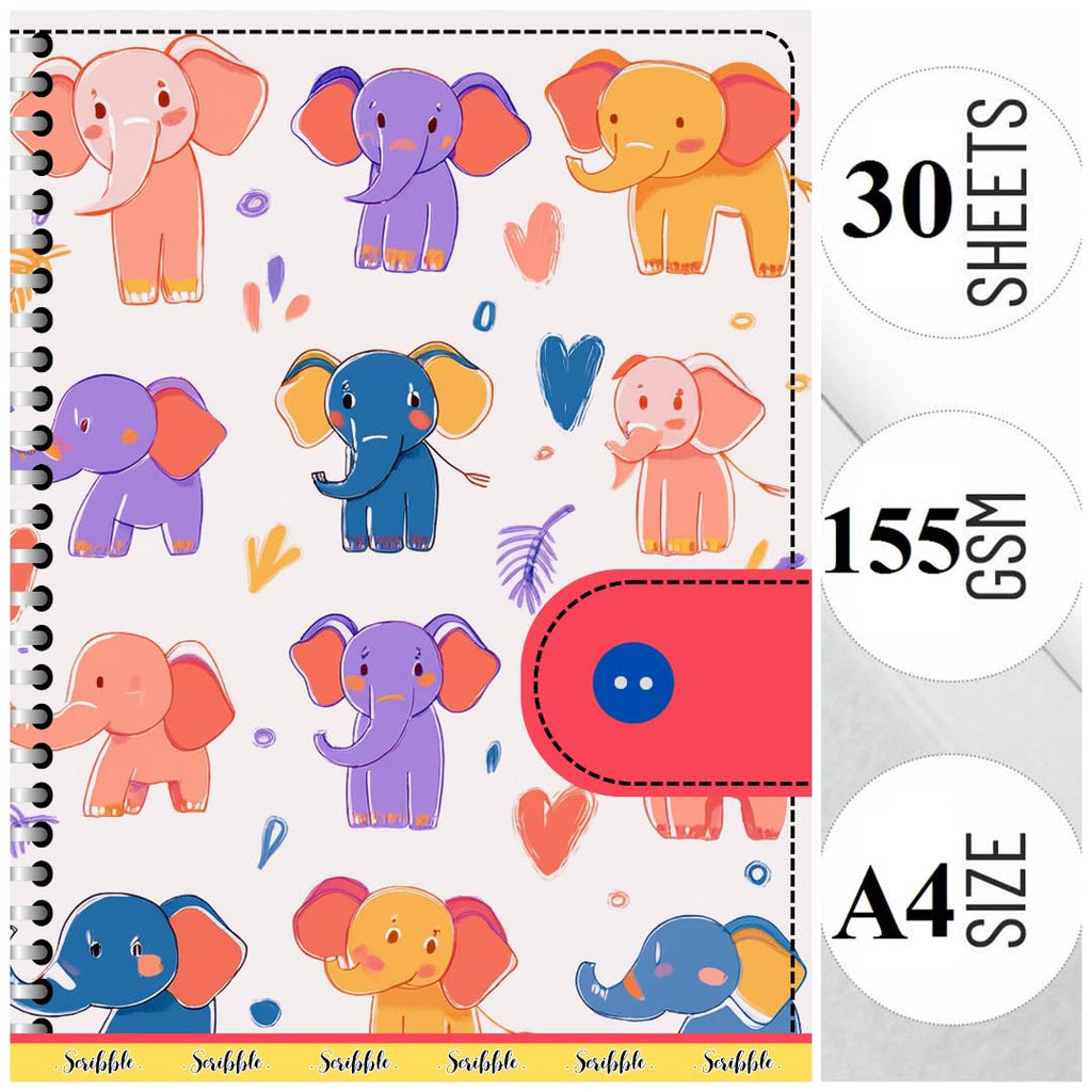 sketchbook A4 for artist watercolour drawing Spiral Bound Doodle Diary Journal Gift Sketch Book Diaries, 21cm x 29.7 cm A4, 60 Pages, 155gsm, Hard Cover, Thick Cartridge Paper