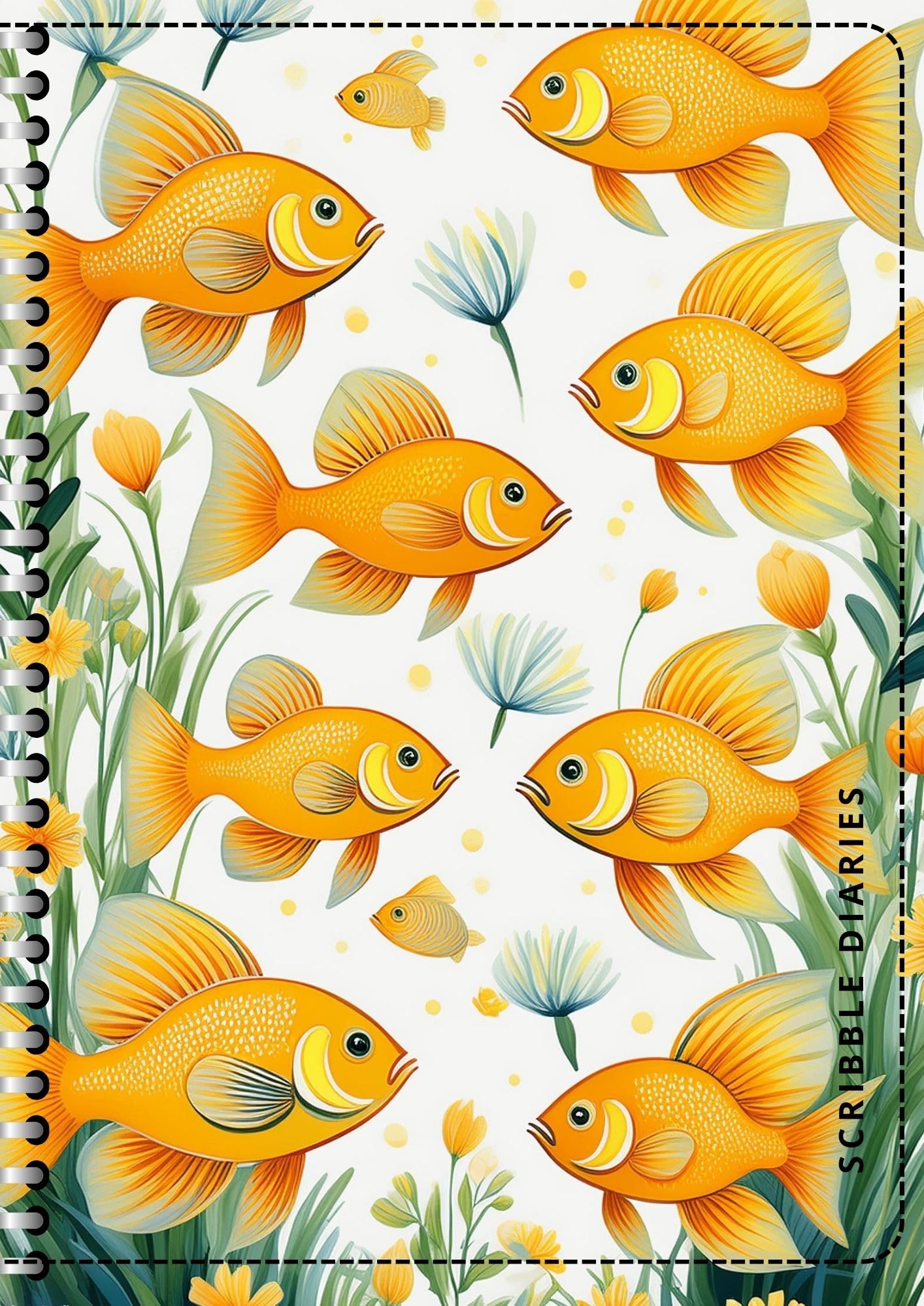 Handcrafted Print Spiral Bound Cartridge Paper Doodle Diary Gift Sketch Book drawing book Doodle Diaries Journal, Hard Cover print SP27