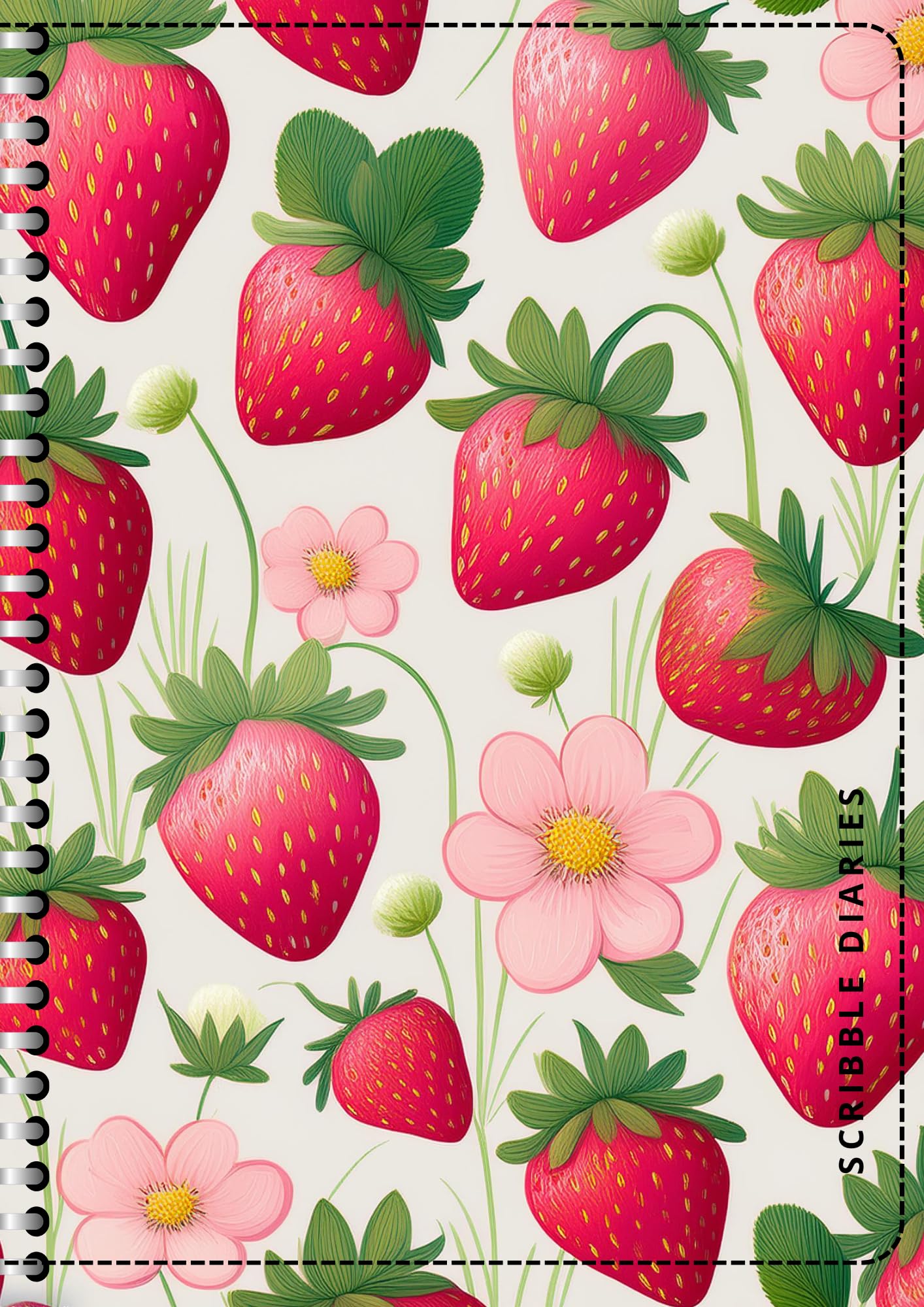 Handcrafted Print Spiral Bound Cartridge Paper Doodle Diary Gift Sketch Book drawing book Doodle Diaries Journal, Hard Cover