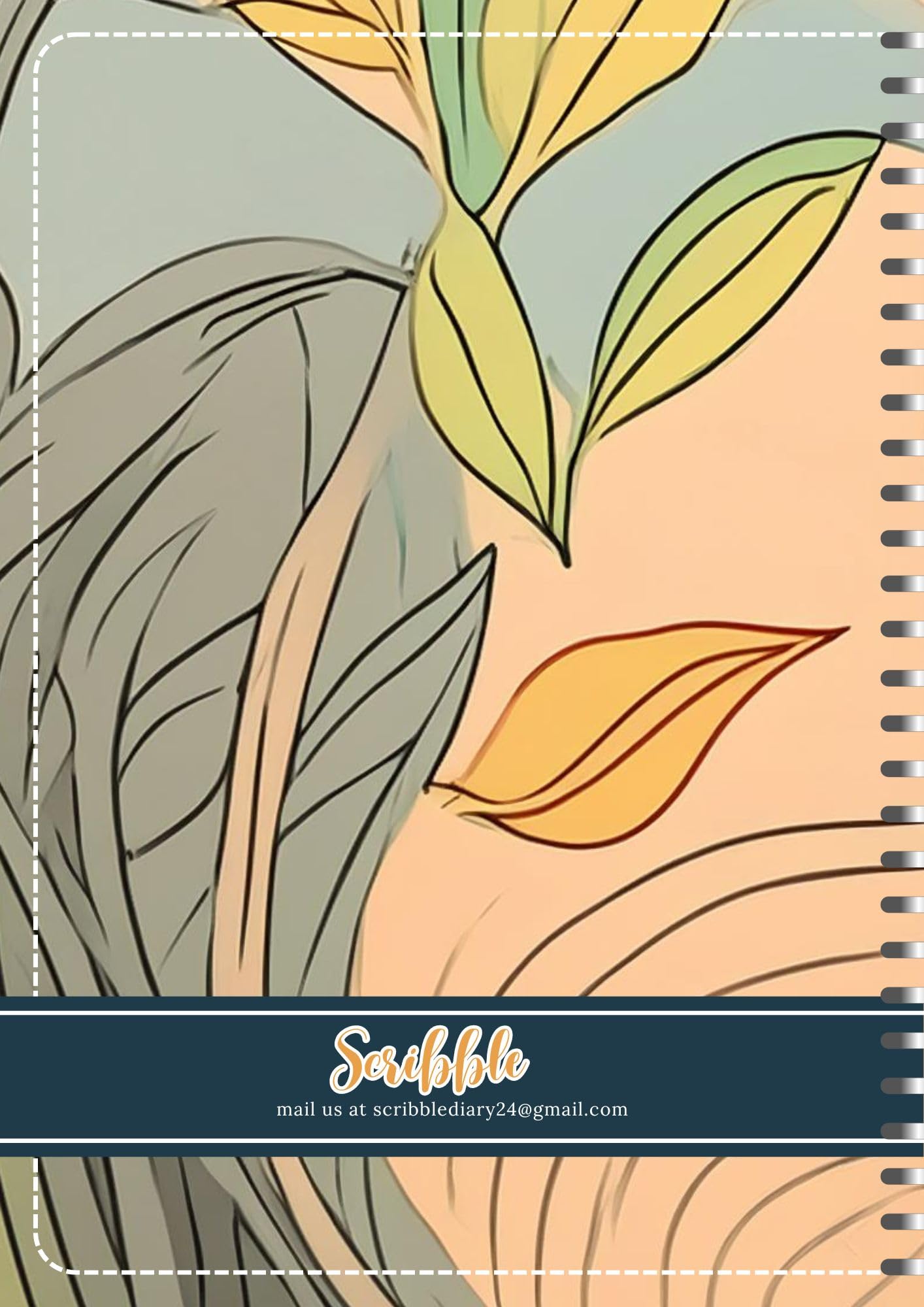 Handcrafted nature Spiral Bound Cartridge Paper Doodle Diary Gift Sketch Book Doodle Diaries Journal, 21cm x 15cm, 60 Pages, 155gsm, Hard Cover