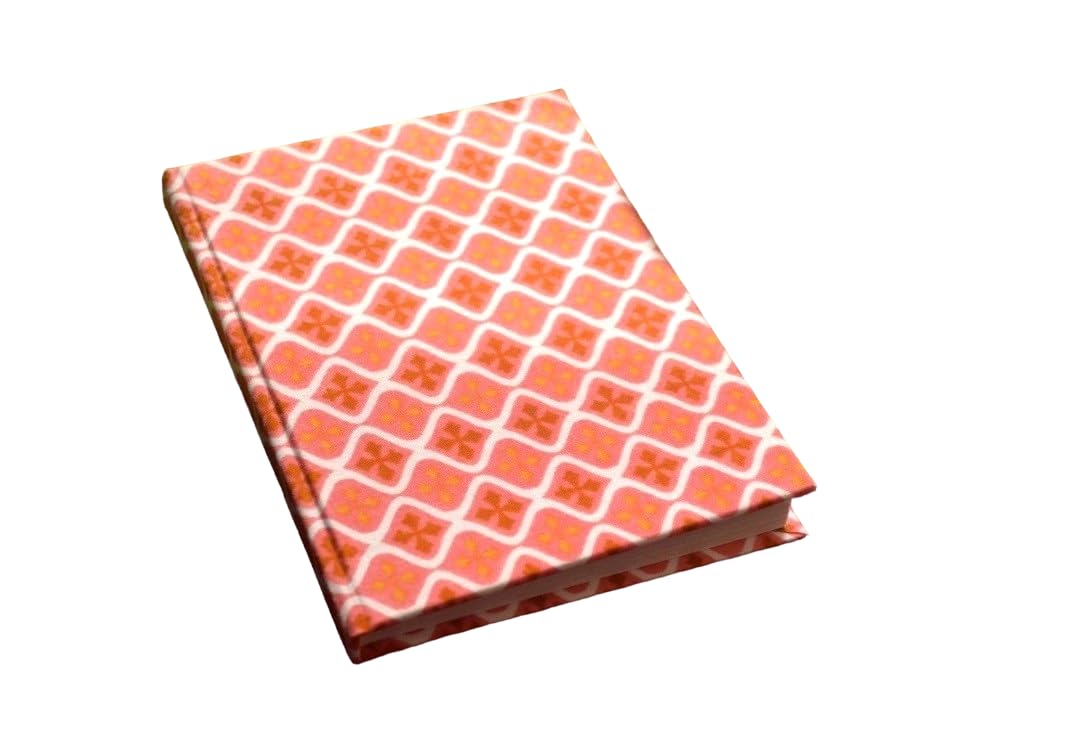 Handmade Block-printed Fabric Cover Doodle Diary Journal, 8 x 6 inches, 200 Pages Notebook, 130 GSM, Water-Resistant, Stain-Resistant Hard Bound