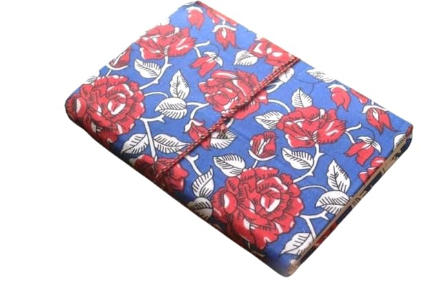 Pink Doodle Diary Notebook Fabric Stitched Gift sketchbook journal A5 Diaries Unruled Thick 200 Pages Handcrafted Drawing Book